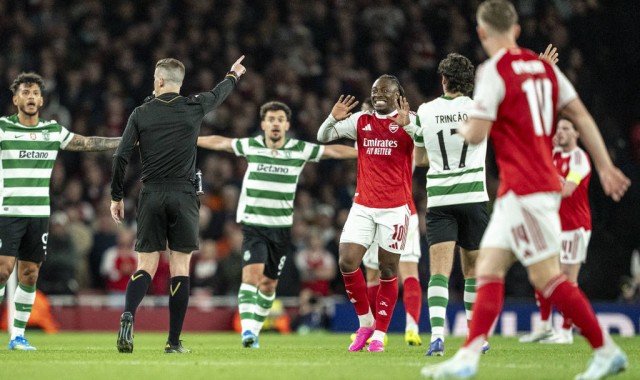 欧冠-连续2年进四强！阿森纳0-0葡体总分1-0晋级 将战马竞