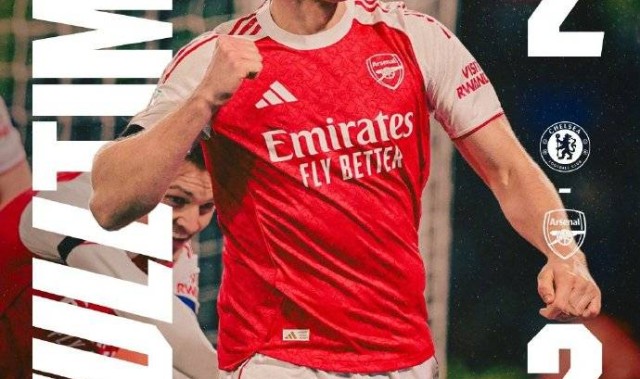 联赛杯-约克雷斯传射加纳乔双响 阿森纳3-2切尔西占先机