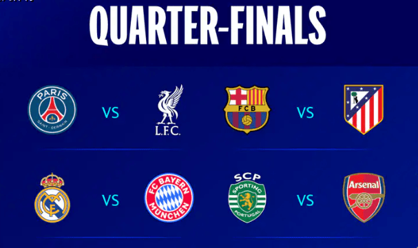 欧冠八强对阵详解：皇马碰拜仁堪称欧洲德比，阿森纳好运连连