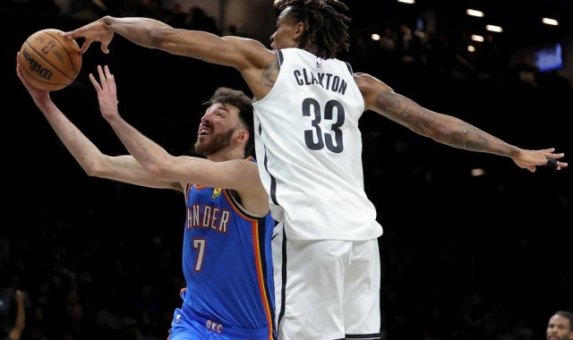 亚历山大20分麦凯恩26分 雷霆29分大胜篮网迎10连胜