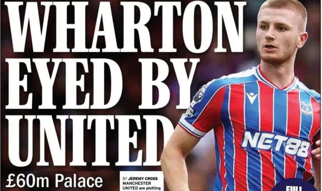 曼联若重返欧冠计划砸6500万引进沃顿 现场观赛水晶宫检验新星潜力