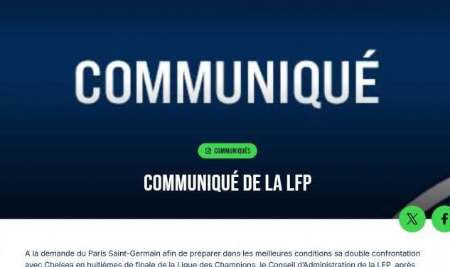 法甲官方宣布争冠大战延期 大巴黎欧冠优先致两队仅差1分悬念加剧